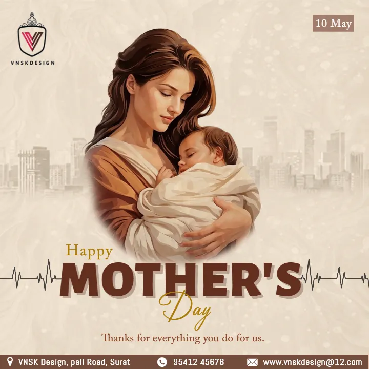 Stylish Cute Mothers Day Branding Post For Social Media