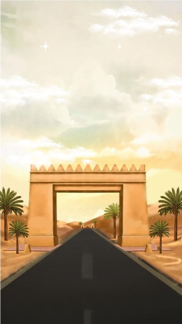 Dreamy desert road save the date video template
