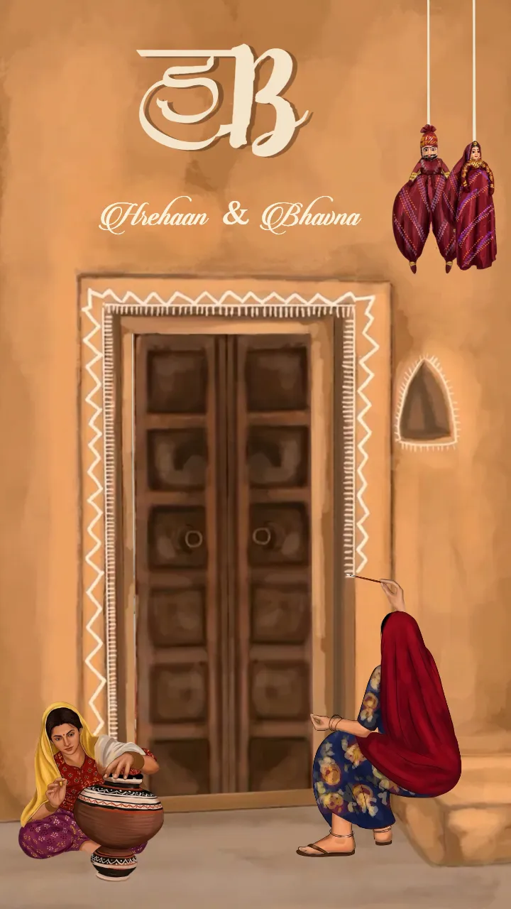 Wedding Save the date video Royal Jaipur Theme Invite