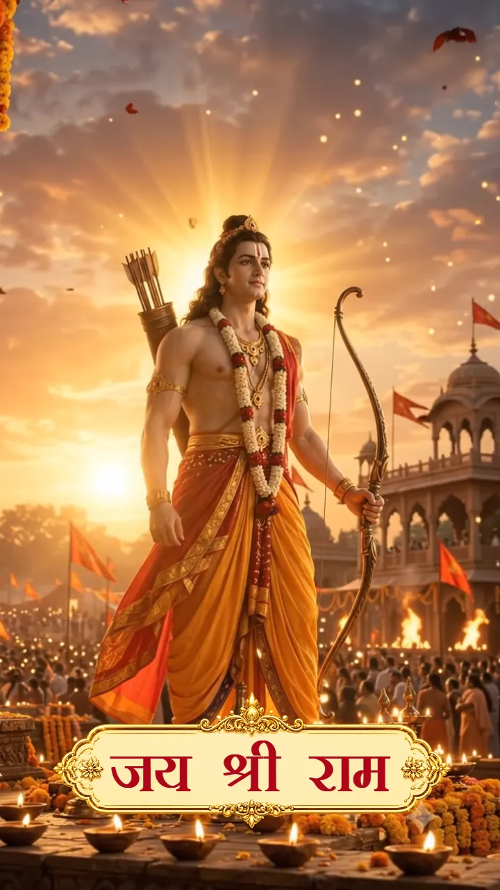 Dussehra Status Video with Lord Ram and Ravan Theme Online