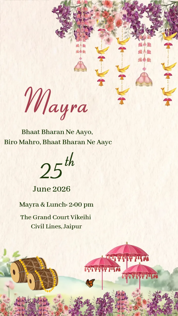 Wedding Invitation Video in English for Your Special Day