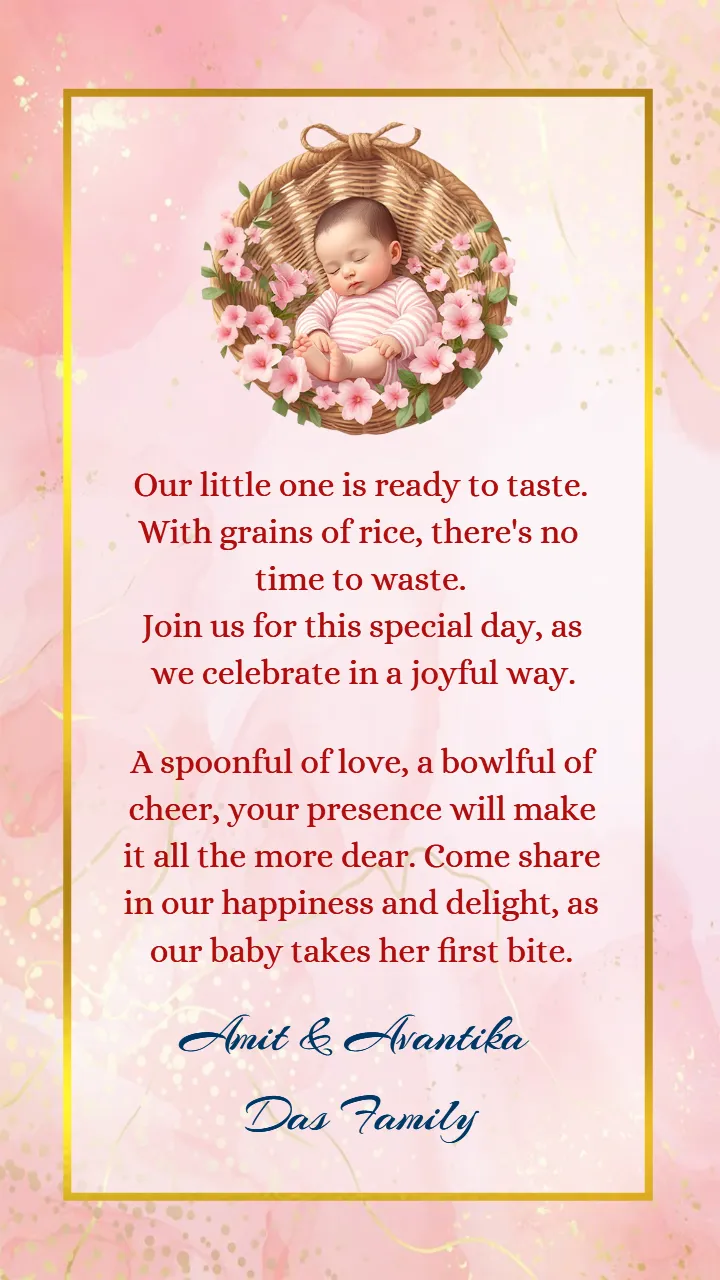 Annaprashan Invitation Video for Traditional Ceremony Event