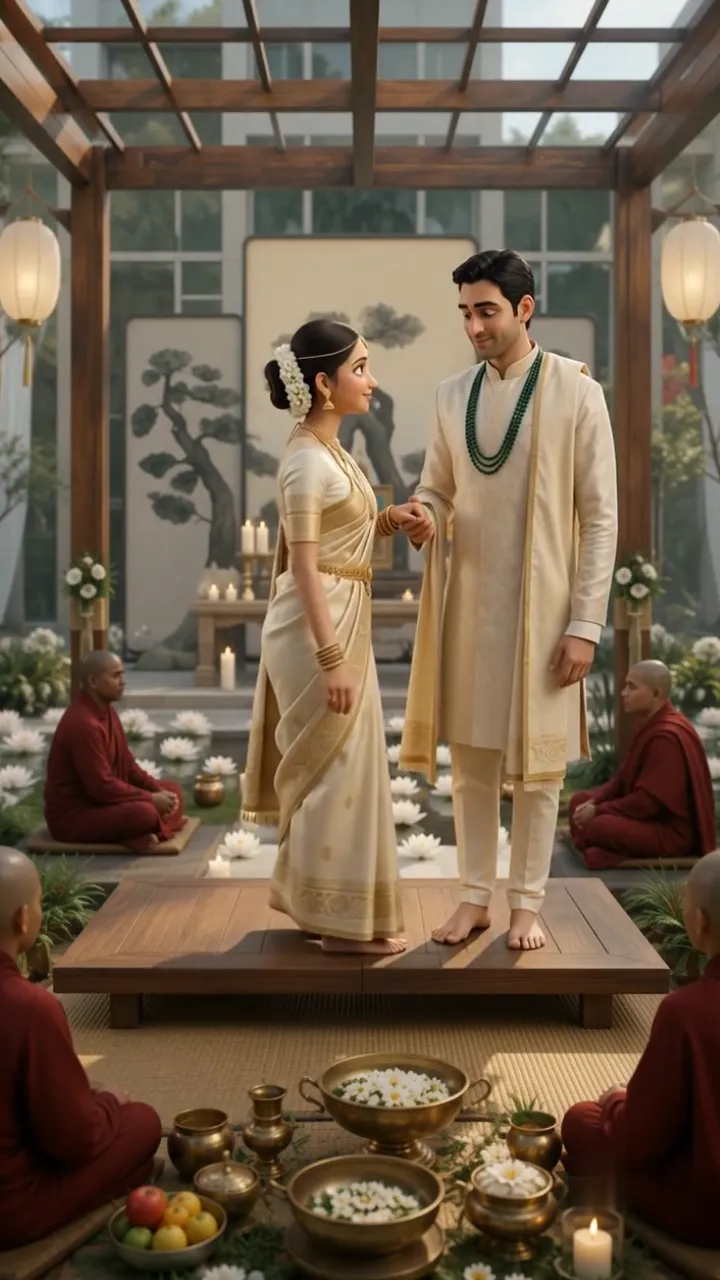 3D Buddhist Wedding Invitation Video for Sacred Weddings