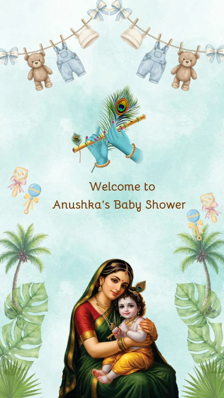 Baby Shower Invitation Video for Indian Baby Shower Ceremony