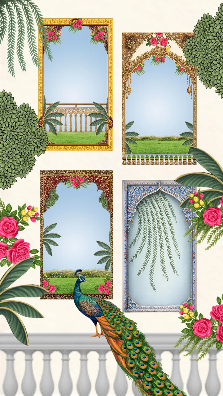 Beautiful Mata Ki Chowki Invitation Video for Peafowl Theme