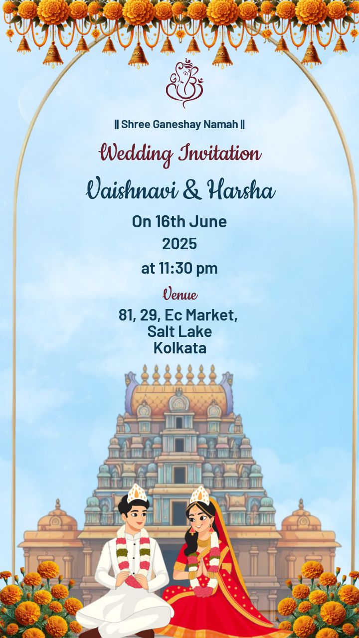Bengali Wedding invitation Designs with Cultural Charm