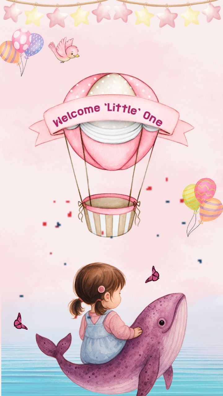 Baby Girls Announcement Video With Adventure Theme for Baby