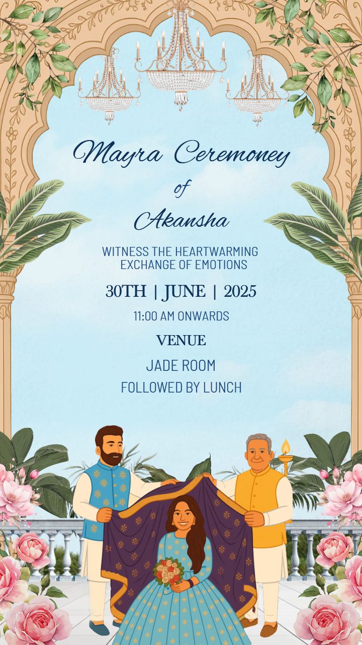 Mayara Invitation Video Card for Brother or Sister