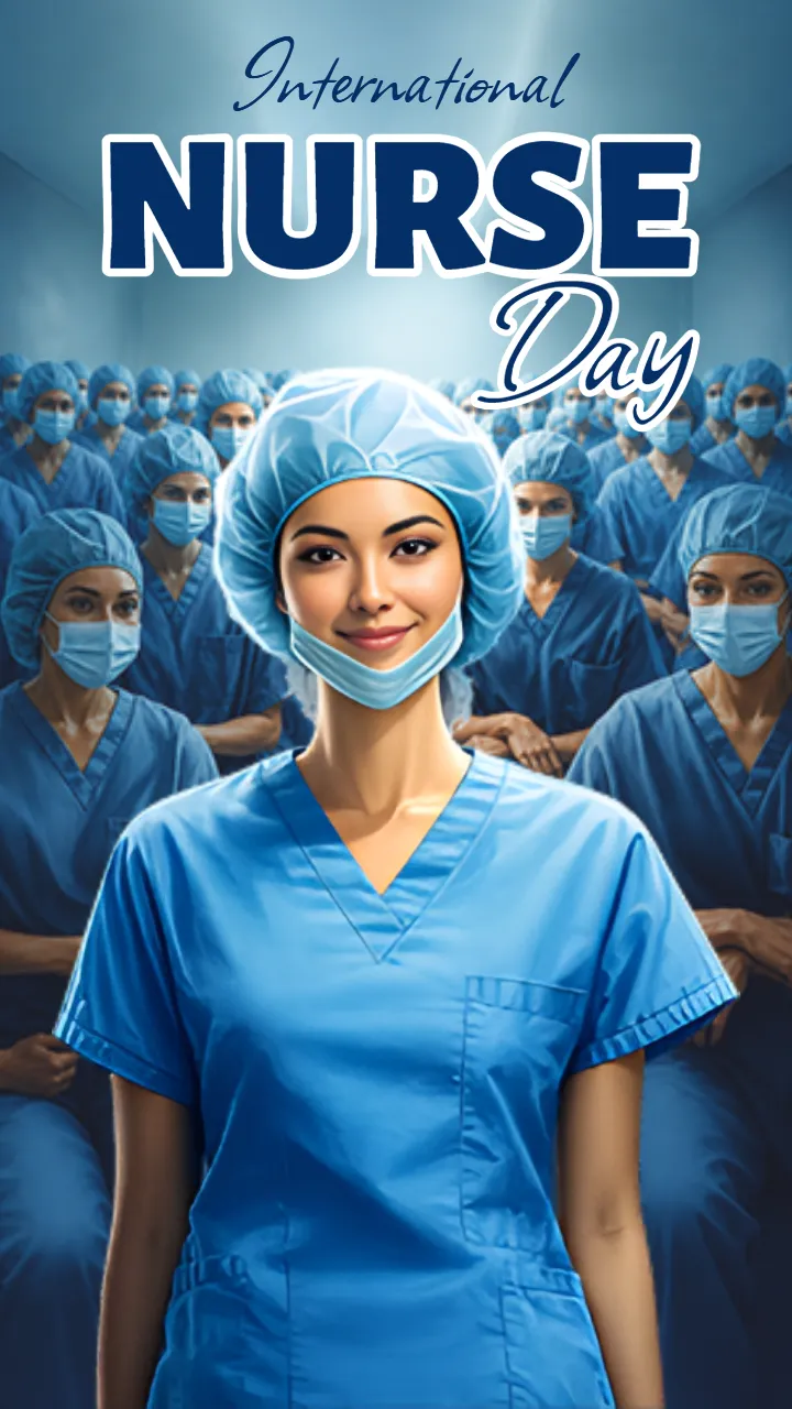 Professional International Nurse Day Image in English HD
