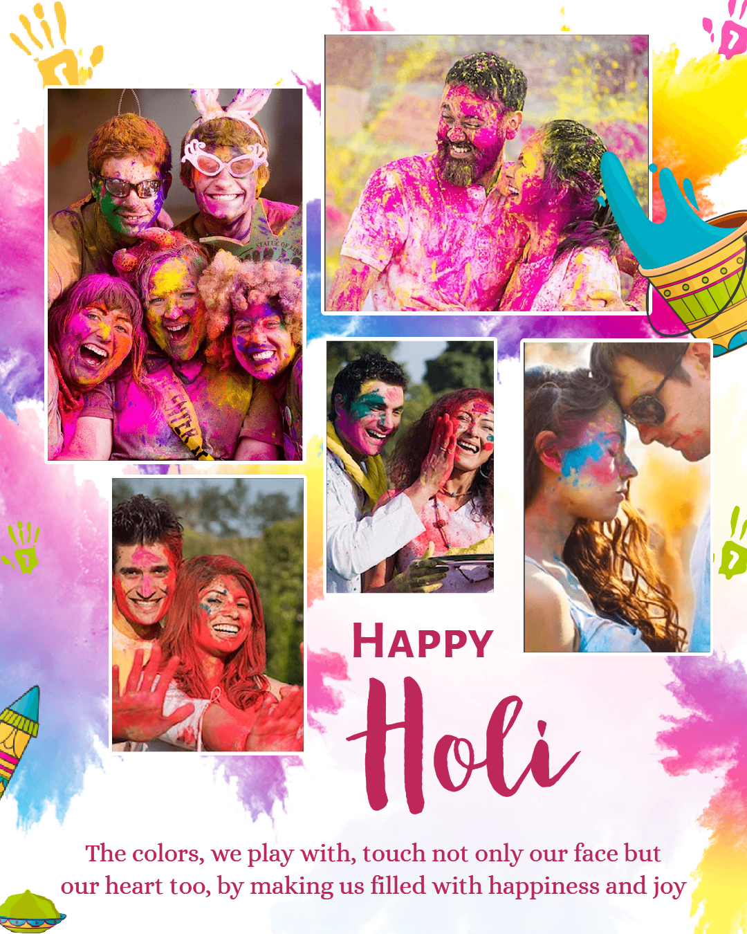 Happy Holi Social Media Post