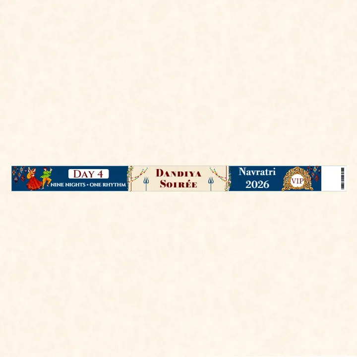 Garba Entry Band Design Templates for VIP Navratri Event