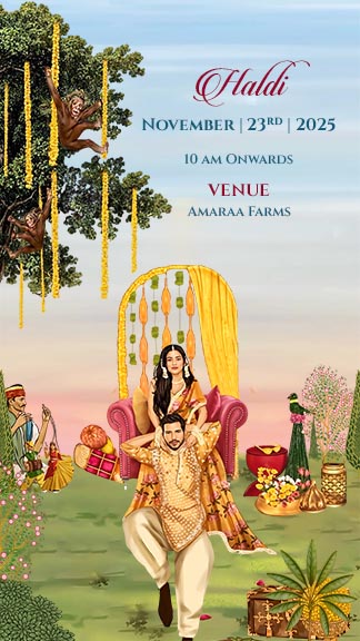 Designer Wedding Invitation Templates for Indian Couples