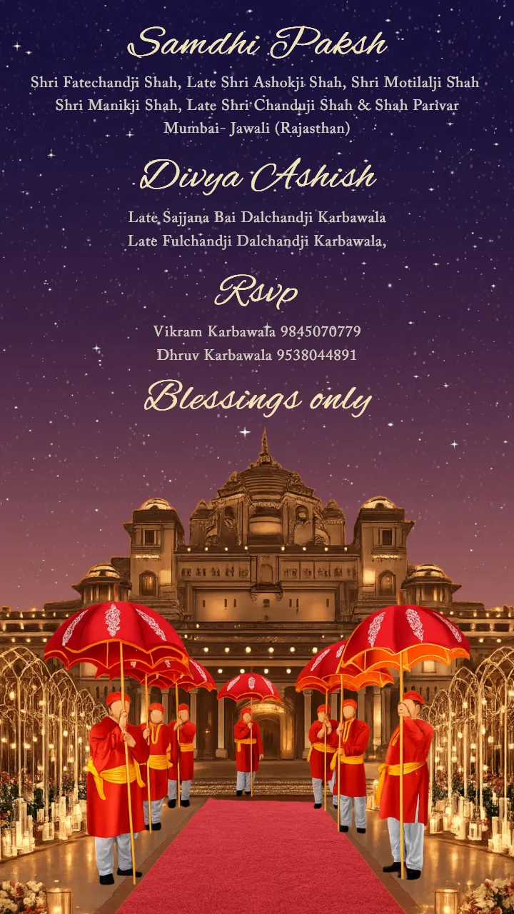 Wedding Invitation Video with Rajasthani Theme