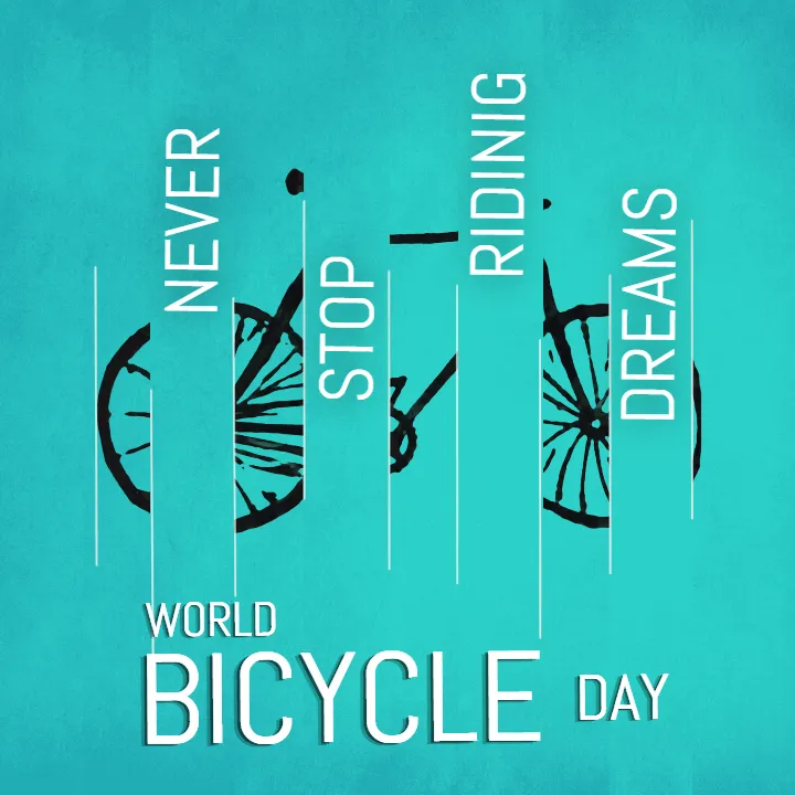 Best World Bicycle Day Image in English Online Collection