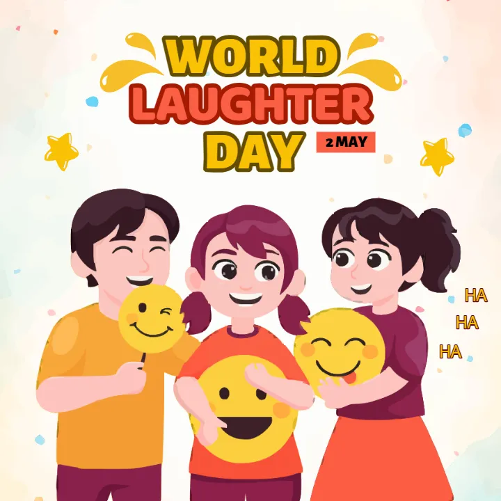Best World Laughter Day Image in English for Social Media