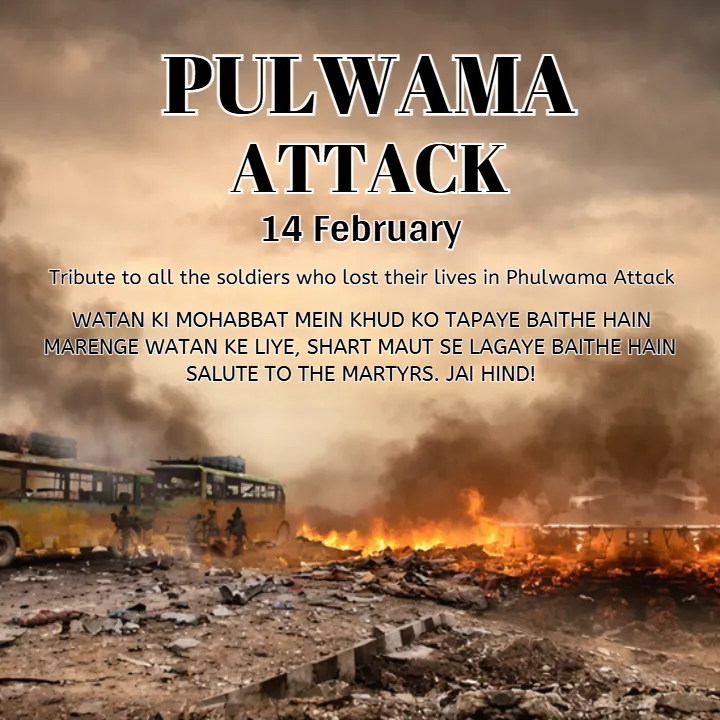 14 February Pulwama Black Day Quotes in English 2026