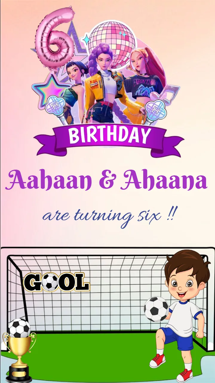 Save The Date Birthday Invitation Video for Premium Theme