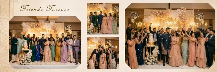 First Anniversary Party Album Design Ideas for Couples