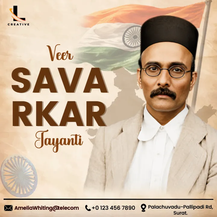 Best Veer Savarkar Jayanti Branding Post in English Designs