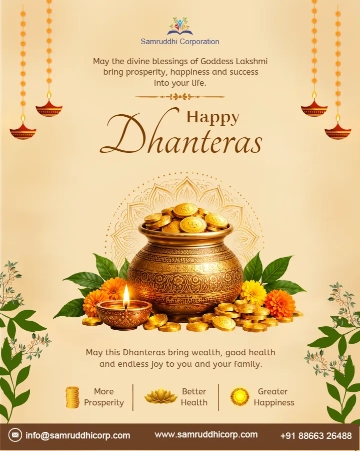 Dhanteras Branding Post Maker Online for Brand Marketing