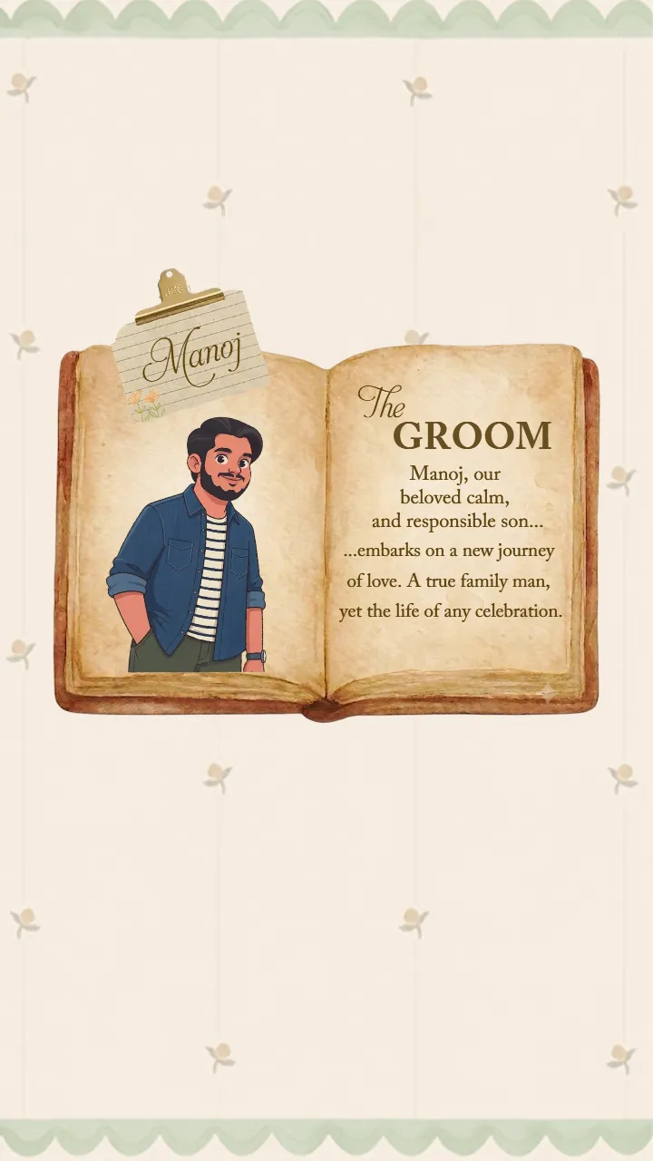 Wedding Save The Date Video with Storybook Love Theme
