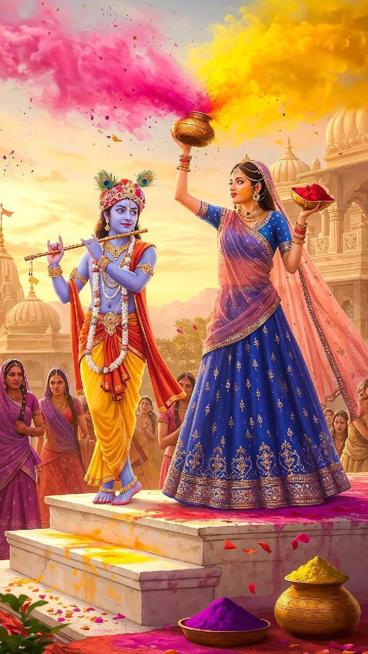 Happy Holi Festival Status Video in Gujarati 2026 Editable