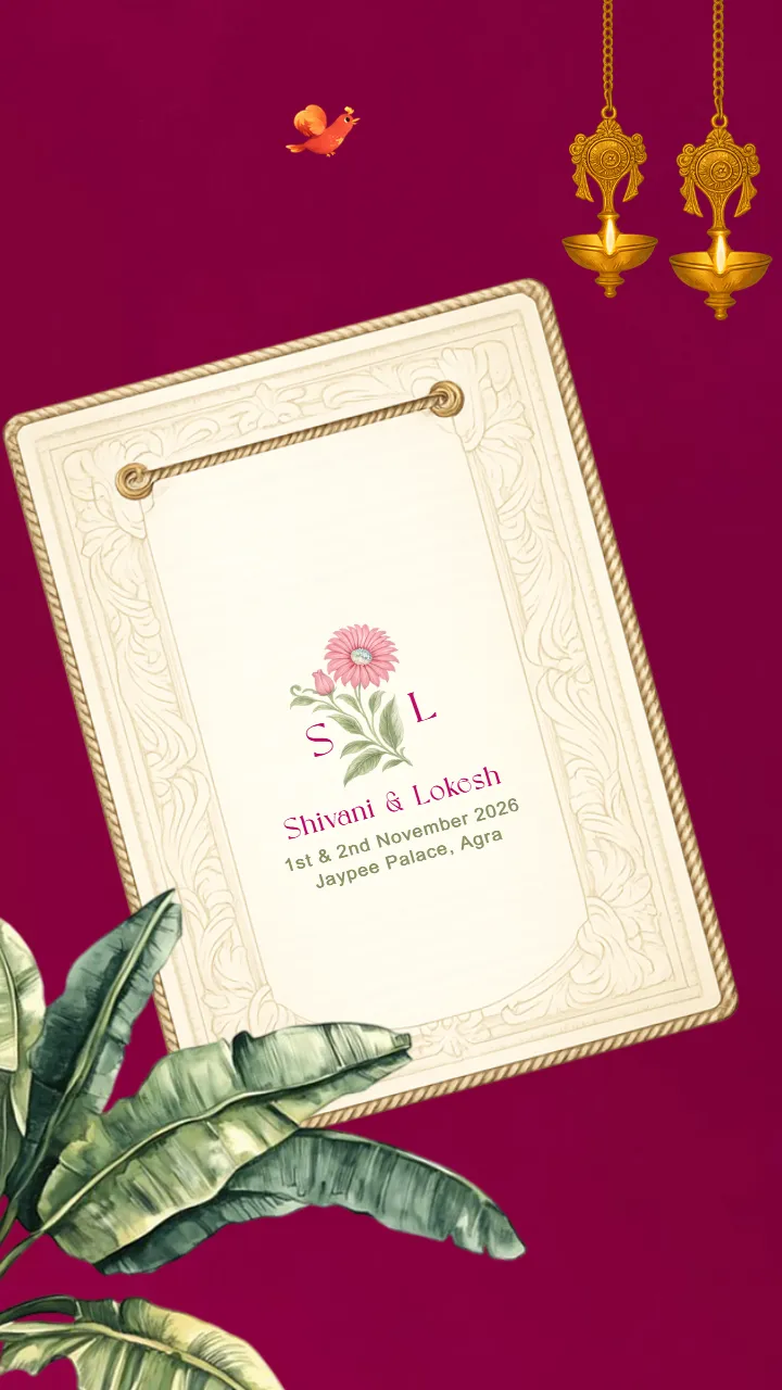 Animated Postcard Wedding Invitation Video for Your Big Day