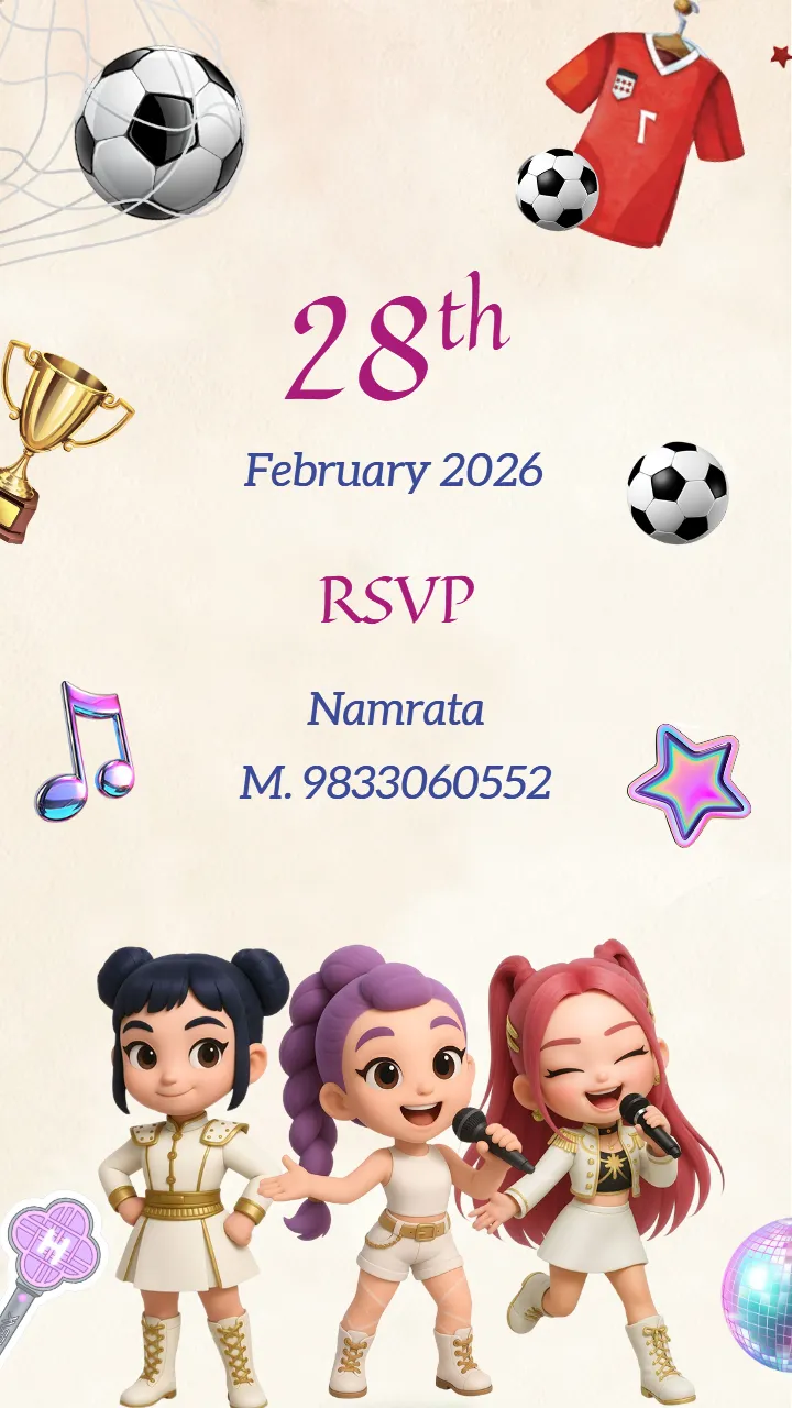 Save The Date Birthday Invitation Video for Premium Theme