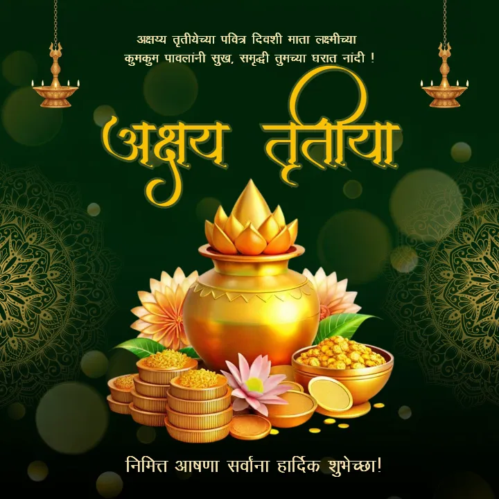 Akshaya Tritiya wishes in Marathi for friends and family