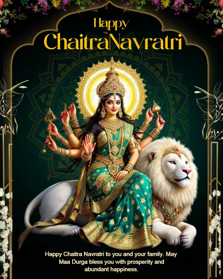 Editable Chaitra Navratri Wishes in English for Sharing