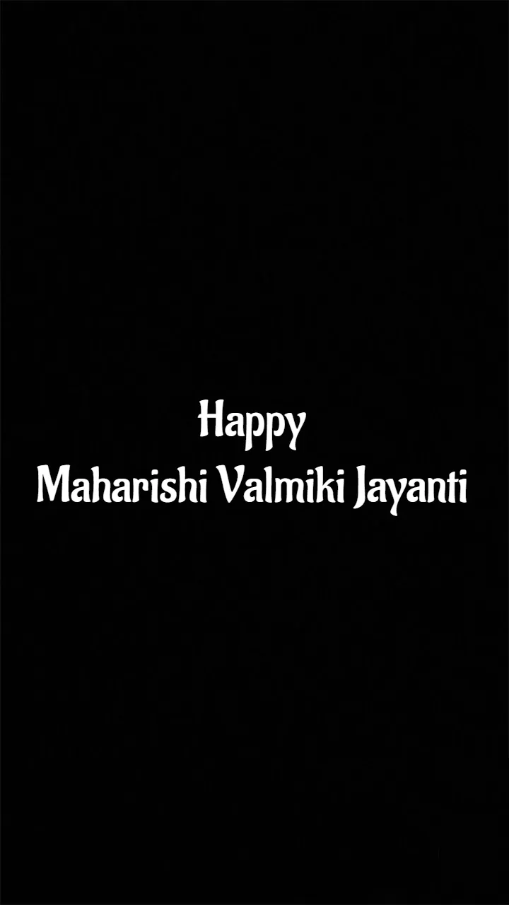 Valmiki Jayanti Status Video HD Design Collection