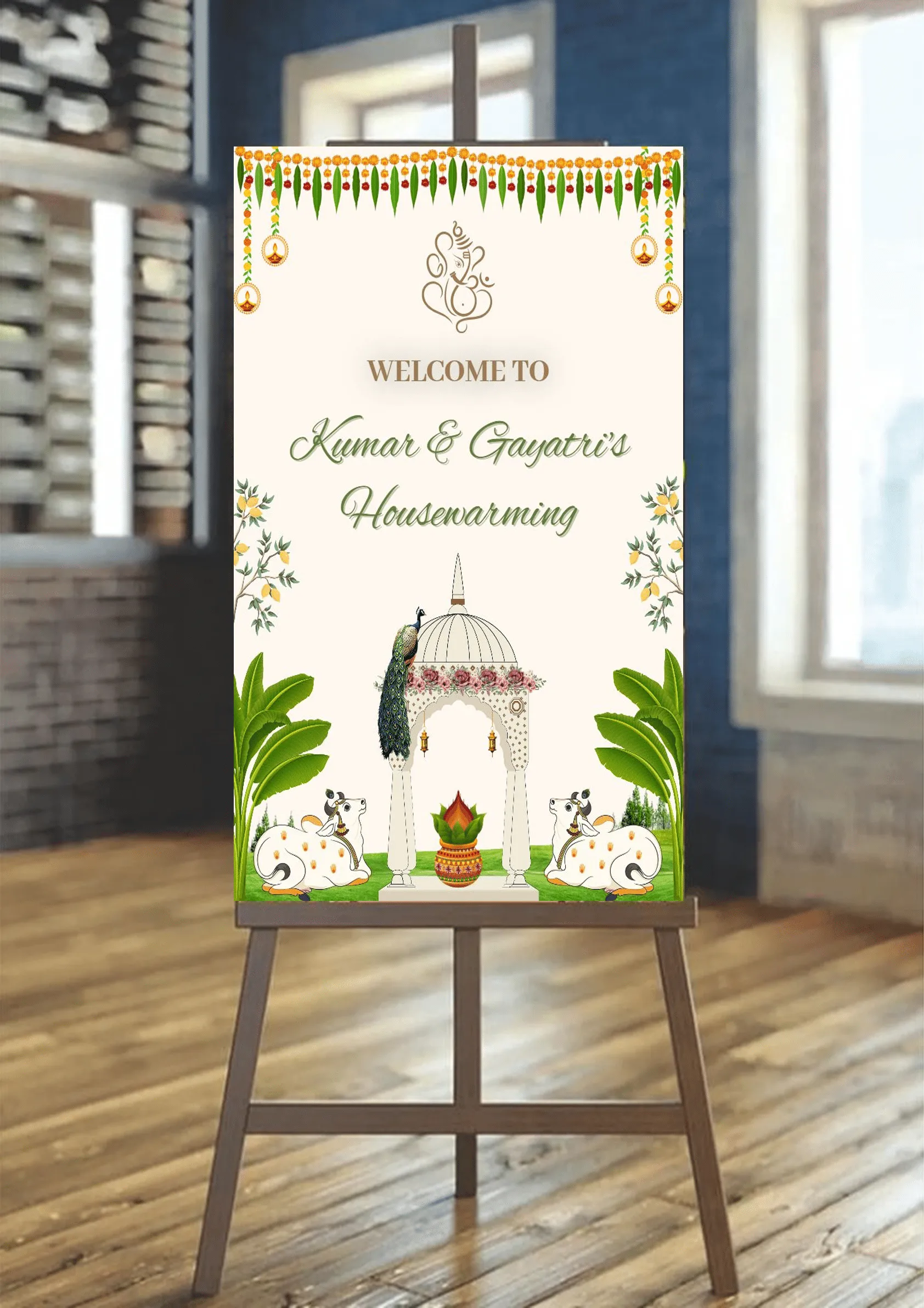 Custom Welcome Board For Housewarming Event