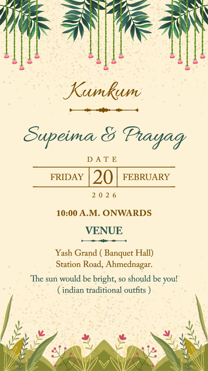 Classic Wedding Invitation Design With Royal Elephants