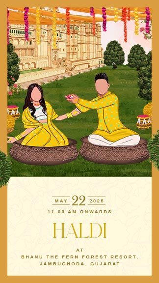 Royal Theme Wedding Invitation Video with Elephant