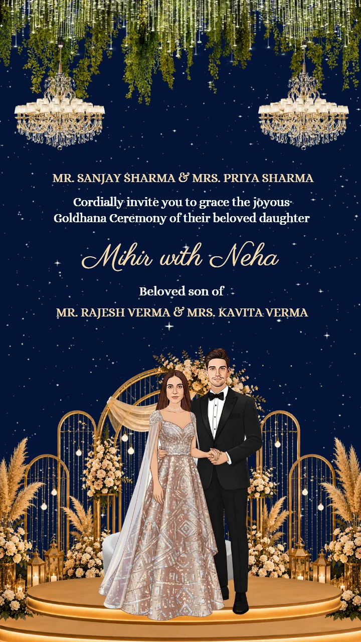 Gol Dhana Invitation Video with Premium Animated Designs