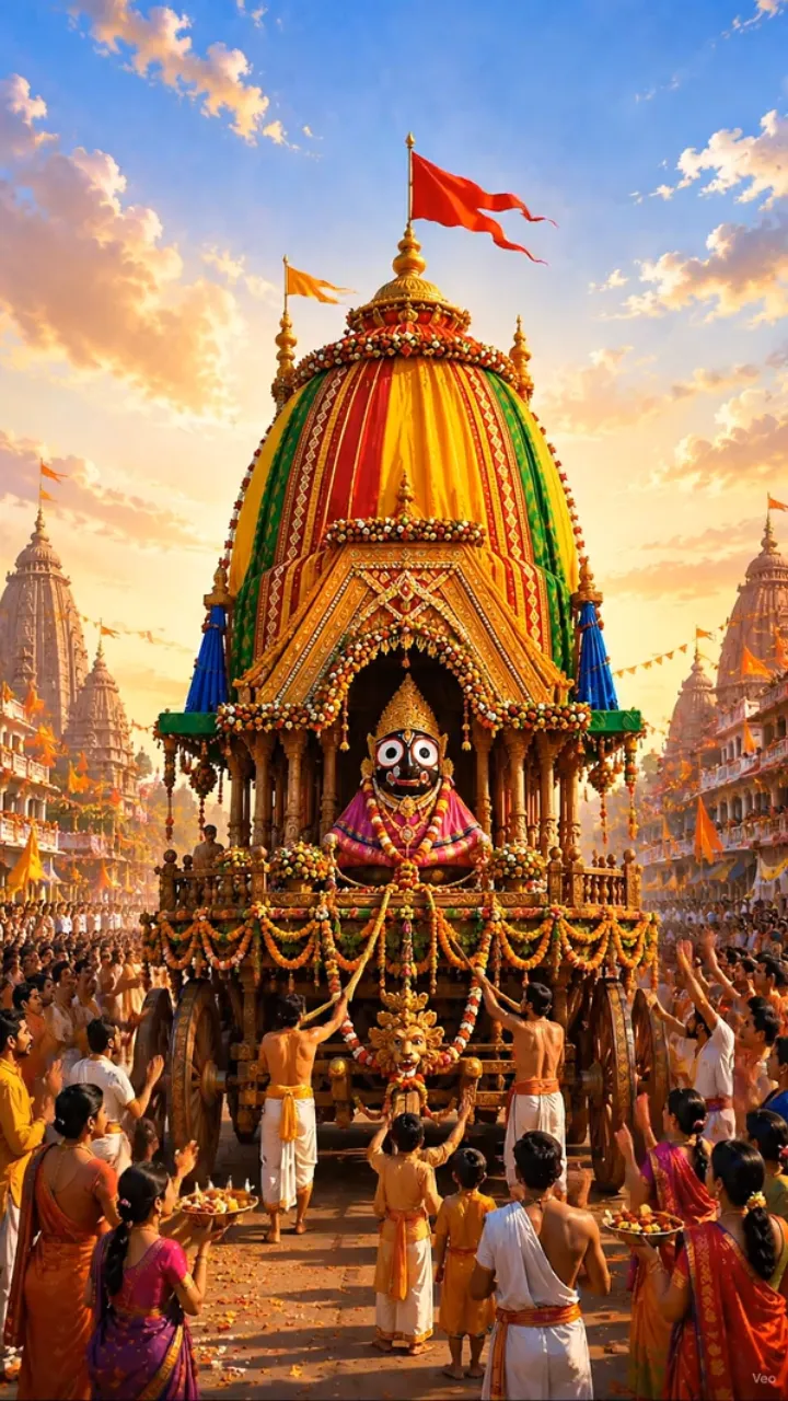 3D Jagannath Rath Yatra Invitation Video Online Download