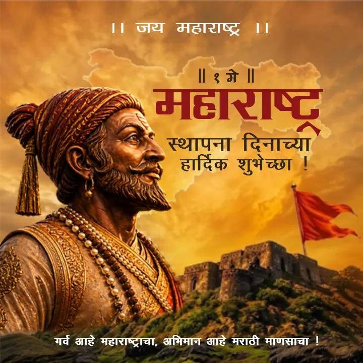 Best Maharashtra Sthapana Day in Marathi Quotes Printable