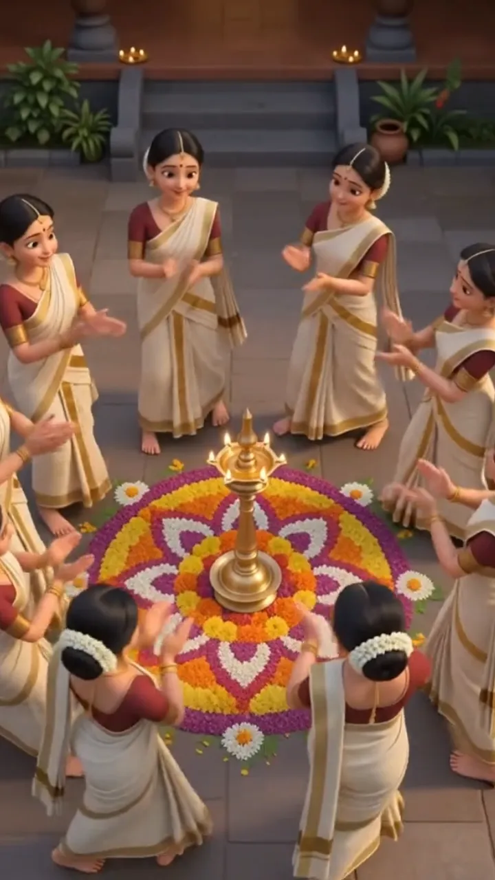 3D Onam Invitation Video