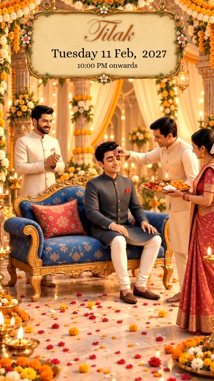 Wedding Invitation Video With Elegant Royal Marriage Theme