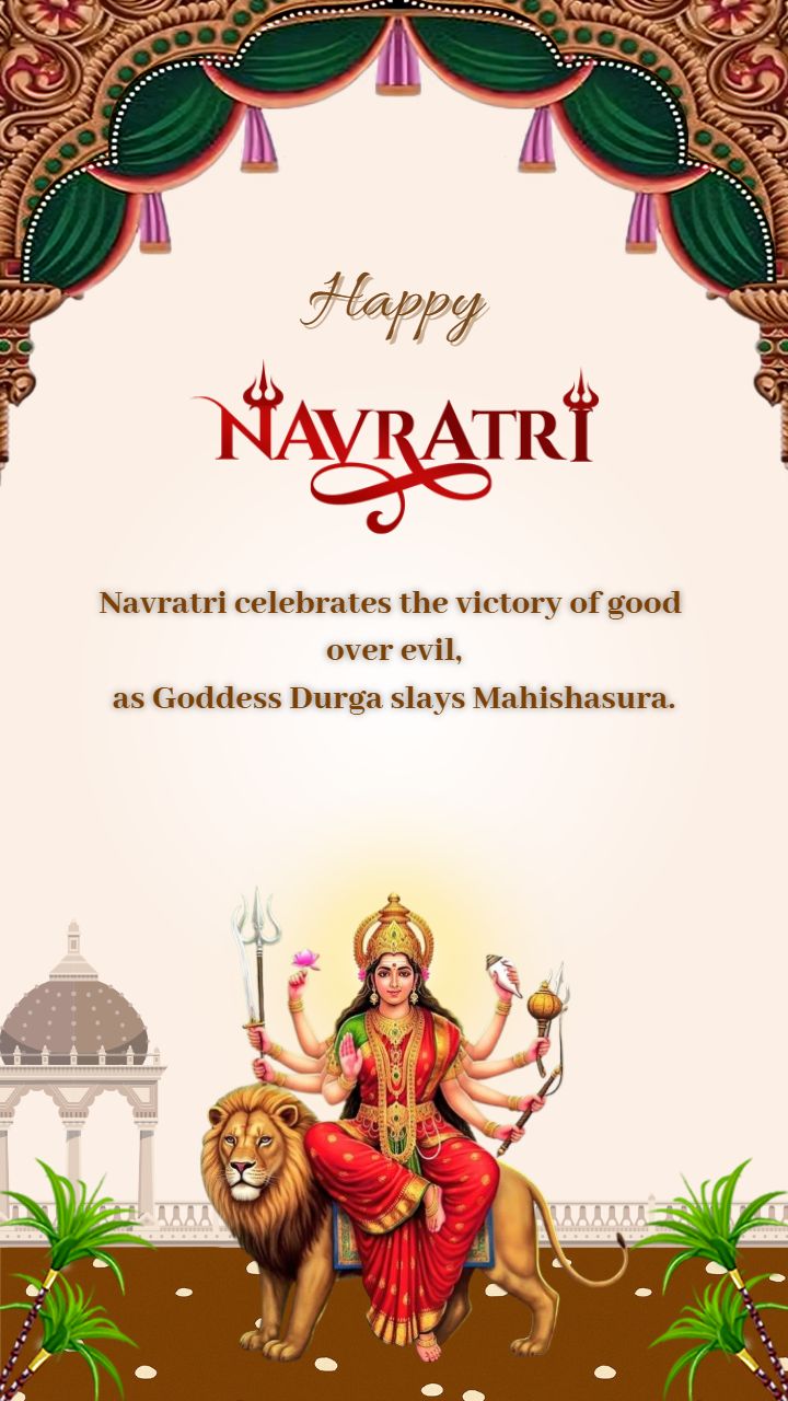 Happy Navratri Status Video Share the Joy and Blessings