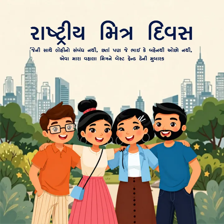National Best Friend Day Wishes in Gujarati for Besties