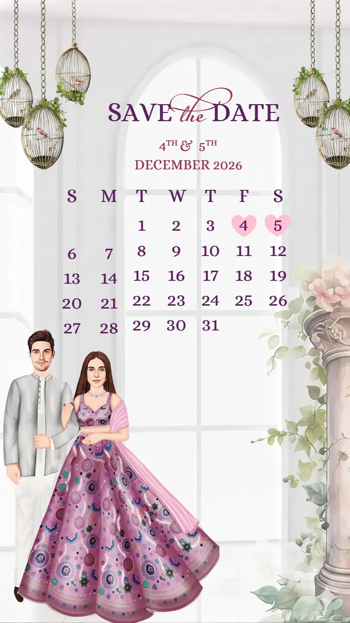 Save the Date Video for Graceful Wedding Invitations