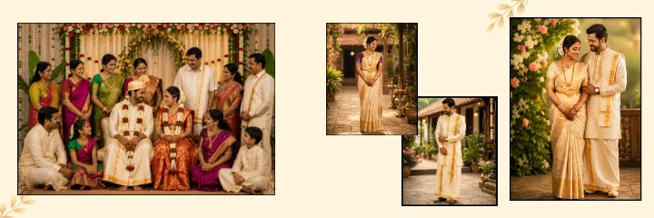 Tamil Wedding Album PSD With Temple Wedding Memories