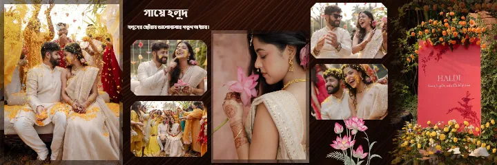 Bangali weeding album Traditional Bengali Bridal PSD Wedding