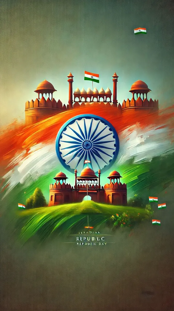 Republic Day Status Video with Tricolor Wave and Cheer