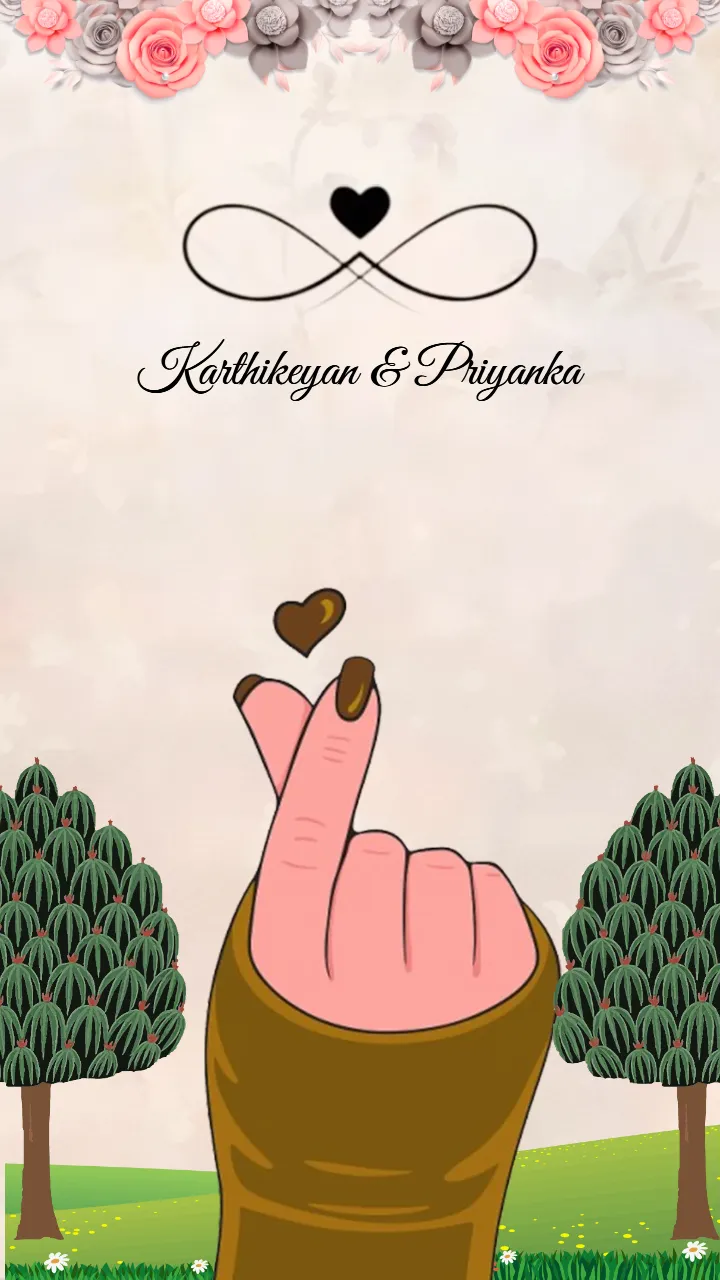 Elegant Couple Theme Wedding Invitation Card Design