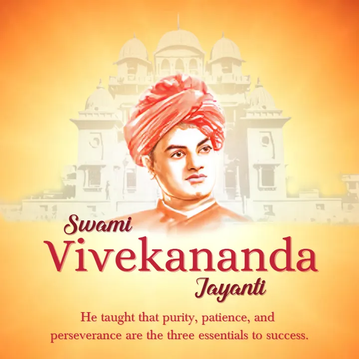 Inspirational Swami Vivekananda Jayanti Post English 2026