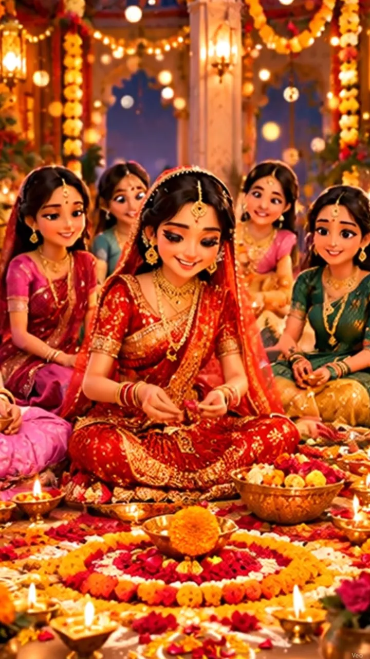 Karwa Chauth Status Video Templates for Instant Sharing