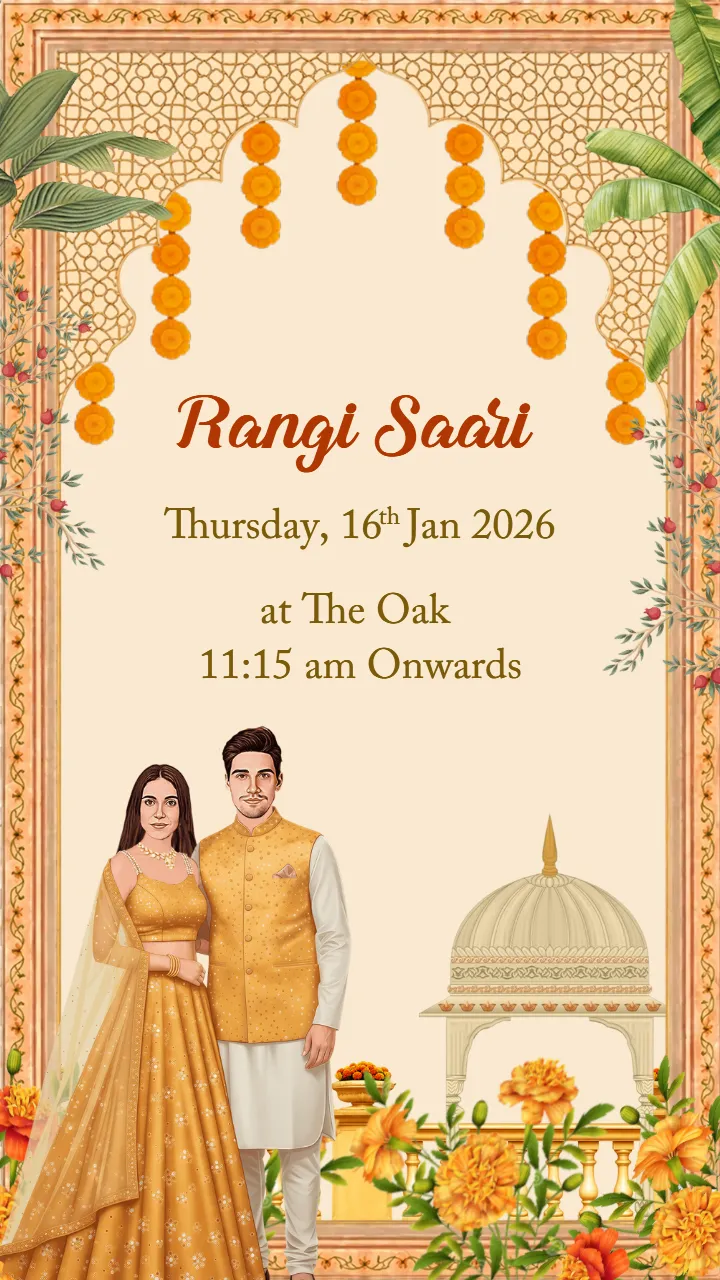 Wedding Invitation Video Template for Modern Couples