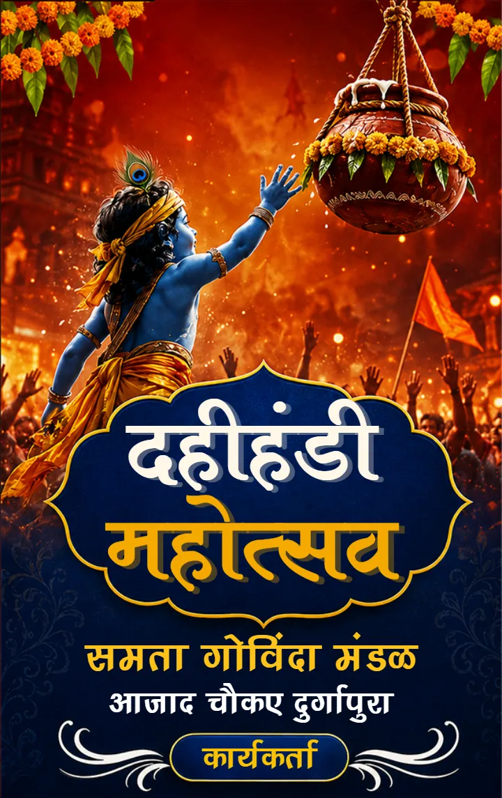 Dahi Handi ID Card Designs for Janmashtami Celebrations